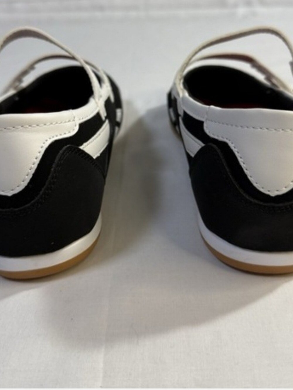 Reebok Black & White With Red Accent Mary Jane Sneakers - Picture 4 of 12